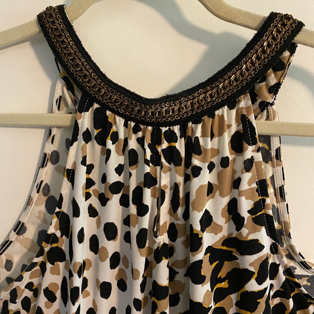 Lane Bryant Animal Print Halter Top - keyhole front - size 18/20